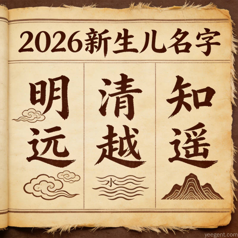 2026年新生儿取名趋势变化,传统文化元素融入现代名字