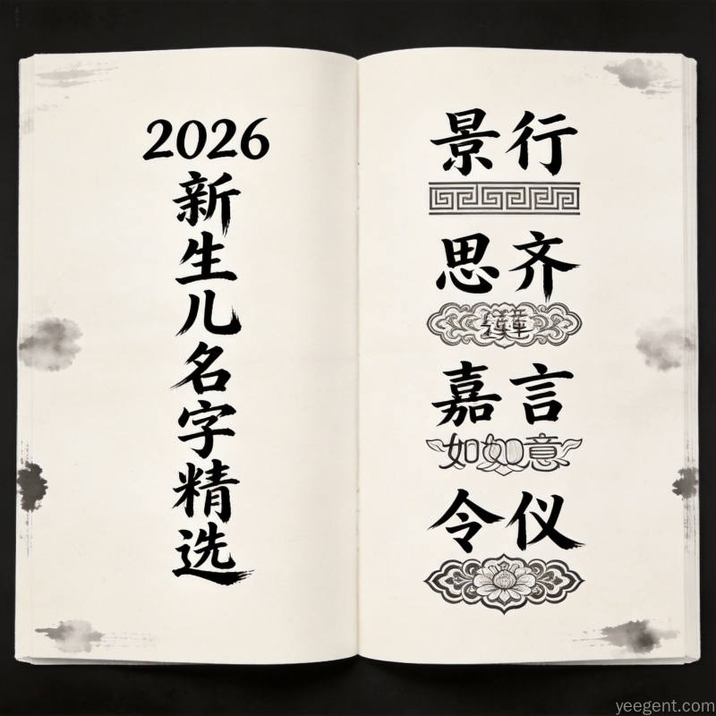2026年男孩爆款名字沐辰景琛,五行平衡音韵优美