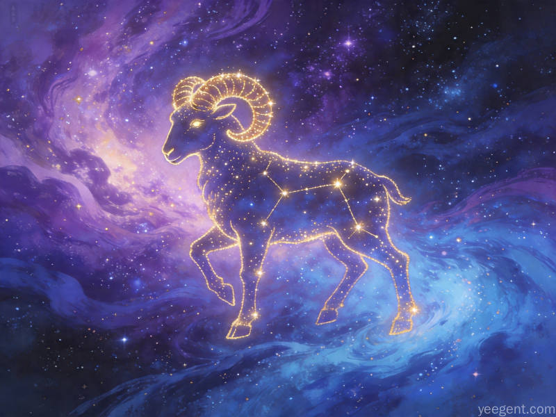 白羊传统文化研究配图：充满力量的星空画面的创意设计表达