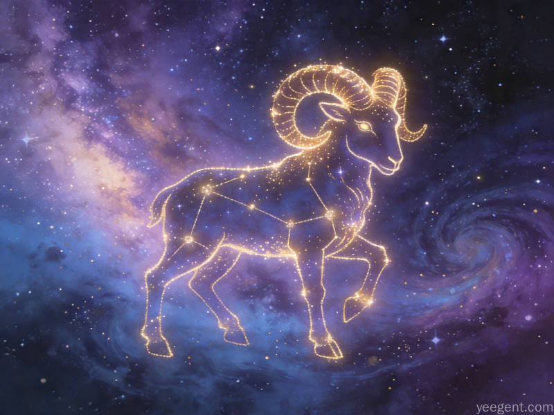 白羊传统文化研究配图：充满力量的星空画面的创意设计表达