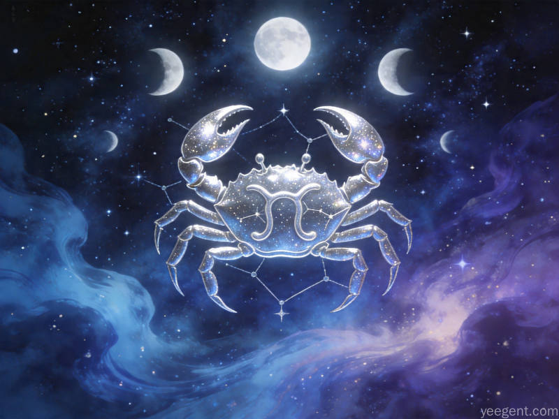 巨蟹传统文化研究配图:温暖柔美的星象画面的创意设计表达