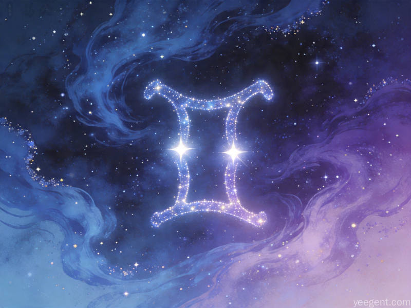双子星象解析示意图:灵动变幻双色调的星象的视觉效果展现