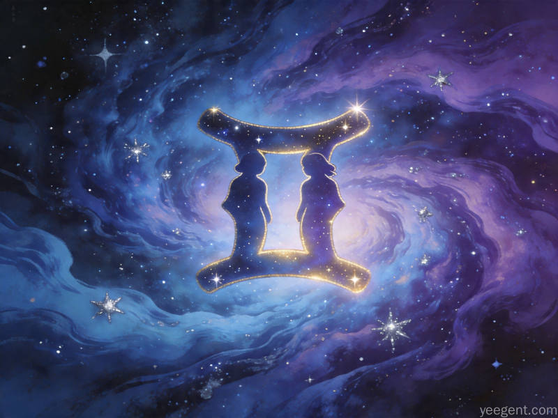 双子星象解析示意图:灵动变幻双色调的星象的视觉效果展现