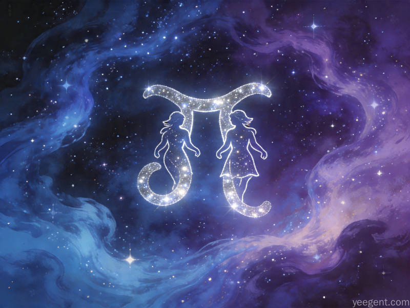 双子星象解析示意图:灵动变幻双色调的星象的视觉效果展现