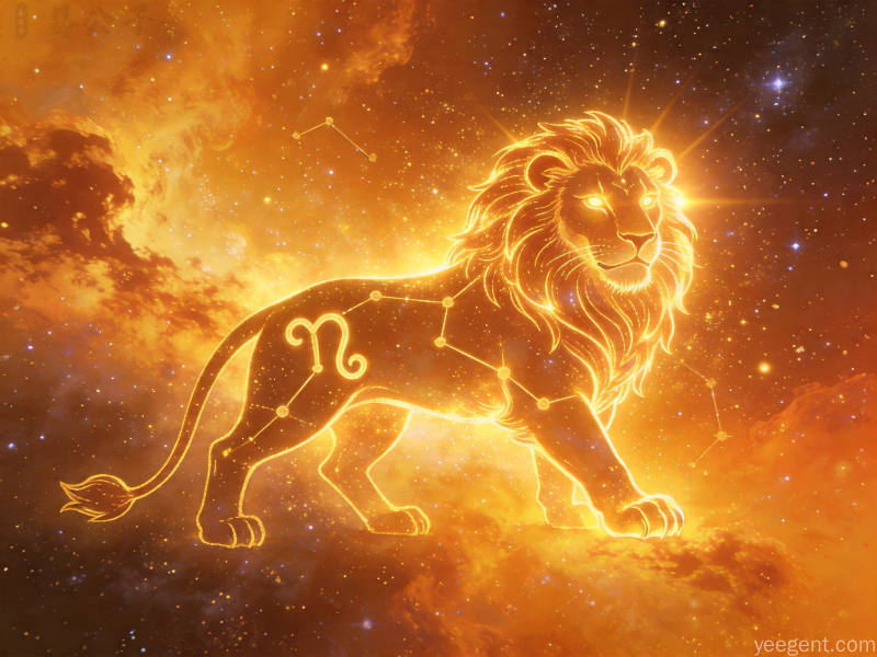 月十二星主题插图:星座主题的星空构图的艺术化呈现