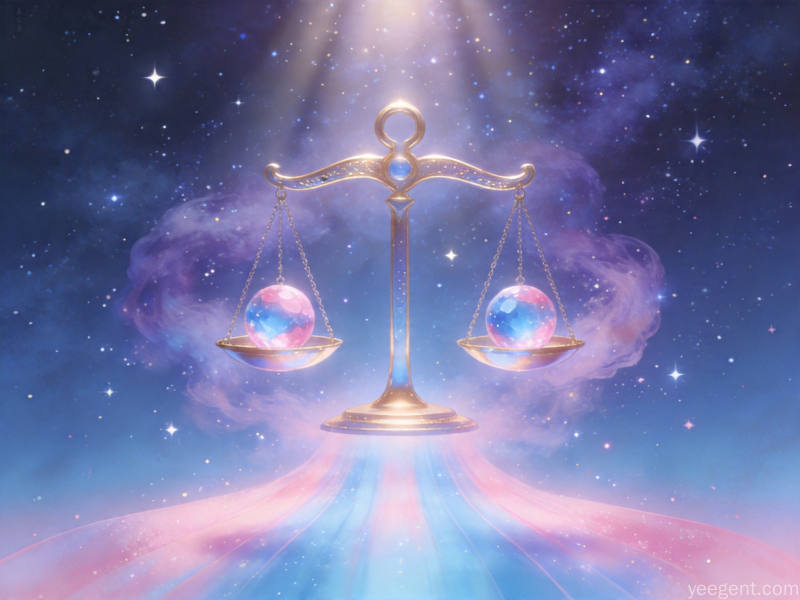 天秤星象解析示意图:优雅和谐双色调的星象的视觉效果展现