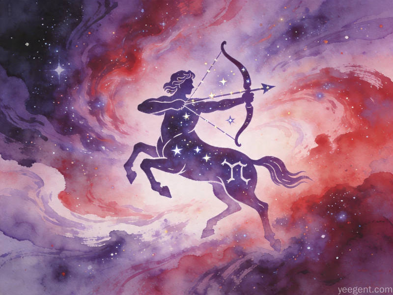 射手传统文化研究配图:辽阔的星象画面的创意设计表达