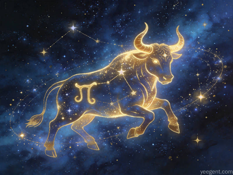星座主题插图:星座主题的星空构图的艺术化呈现