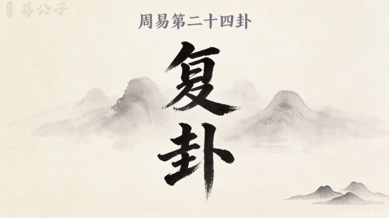 周易第二十四卦复卦封面图