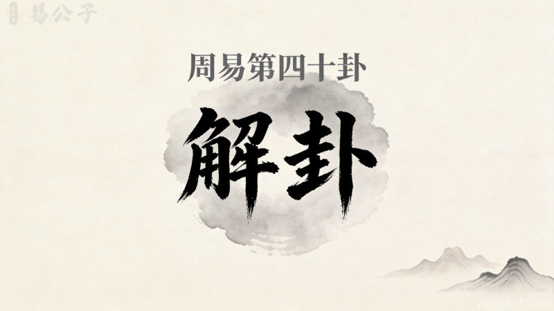 周易第四十卦解卦封面图