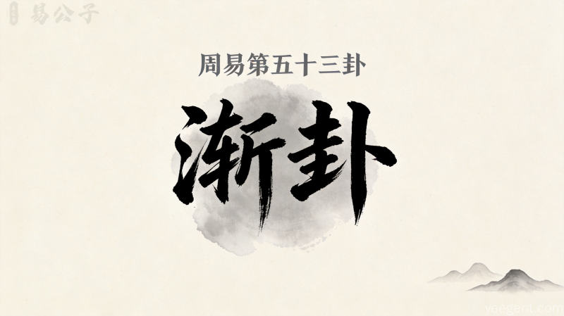周易第五十三卦渐卦封面图