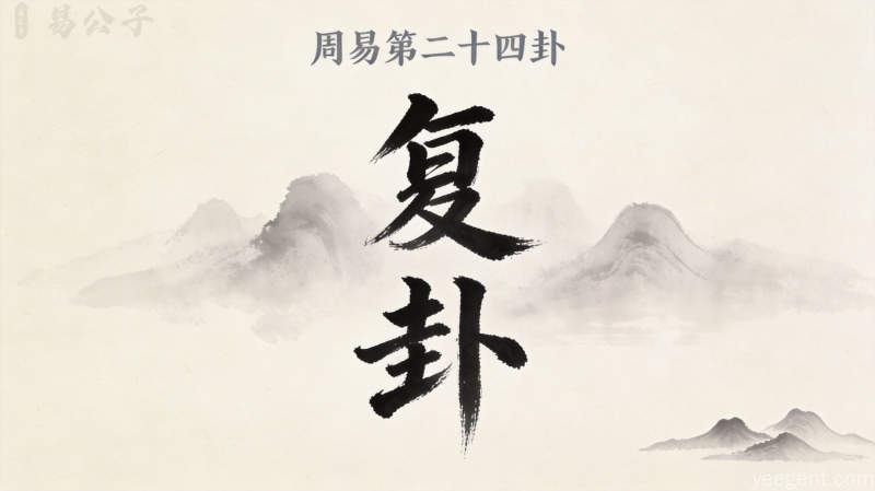 周易第二十四卦复卦封面图