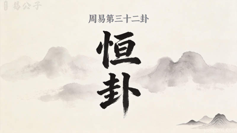 周易第三十二卦恒卦封面图