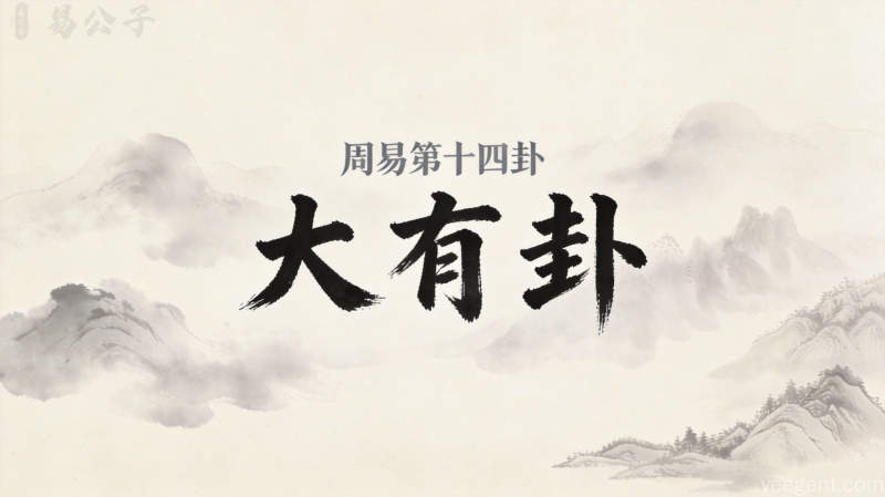 周易第14卦_大有卦(火天大有)_离上乾下_上离下乾_周易六十四卦详解