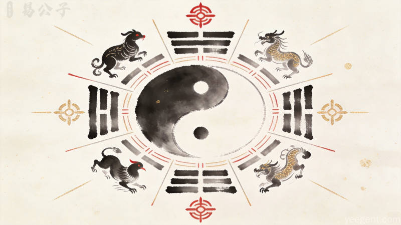 太极四象八卦图